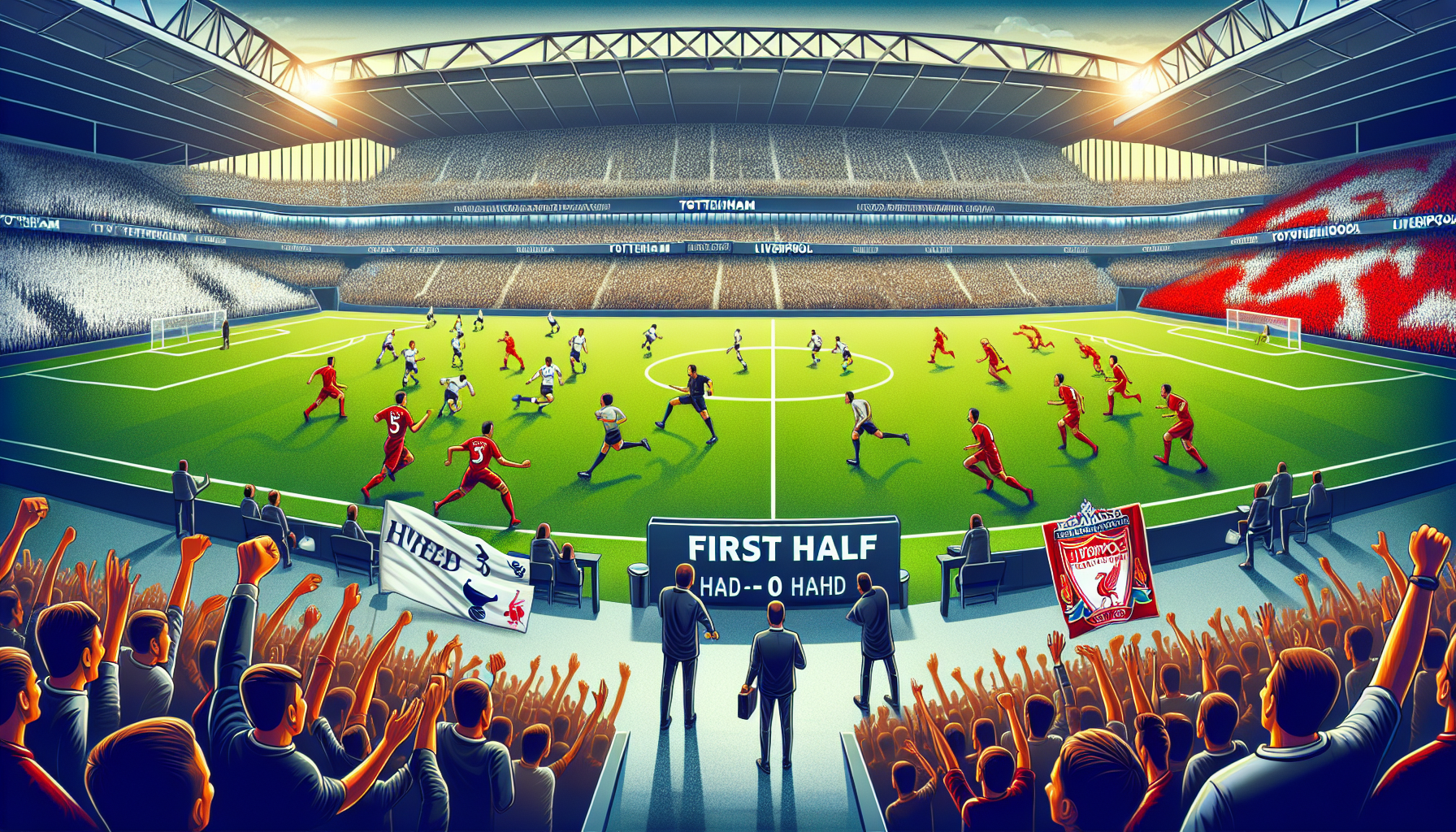 토트넘과 리버풀 전반전: 치열한 맞대결의 현장 분석